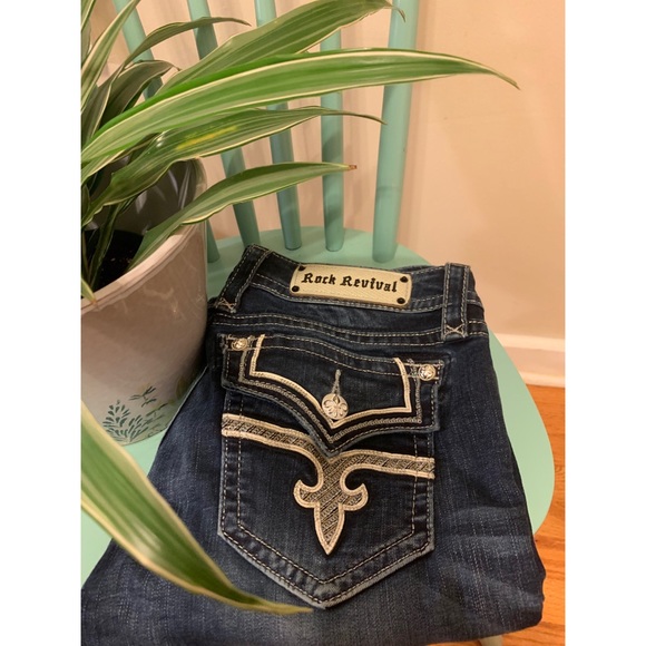 Rock Revival Denim - Rock revival bedazzled bootcut jeans